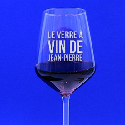 Verre à vin personnalisable - "Le verre de" - Homme