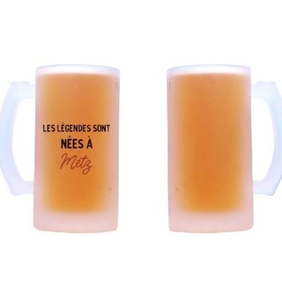 Chope de bière personnalisée Metz