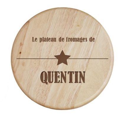 Set à fromage personnalisé pour un Quentin
