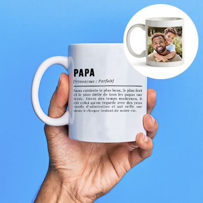 Mug personnalisé photo - Définition Papa