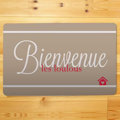 Paillasson personnalisé - Bienvenue