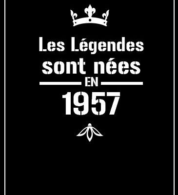affiche légendes homme né en 1957