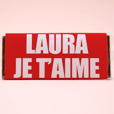 Tablette de chocolat « Je t'aime »