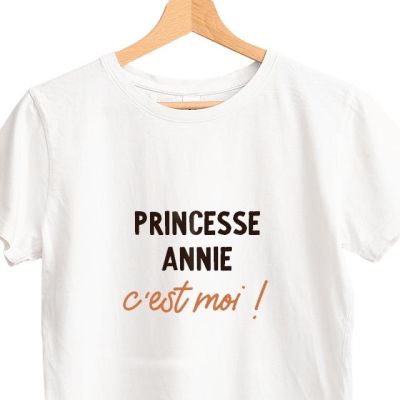 T-shirt blanc personnalisé pour une Annie