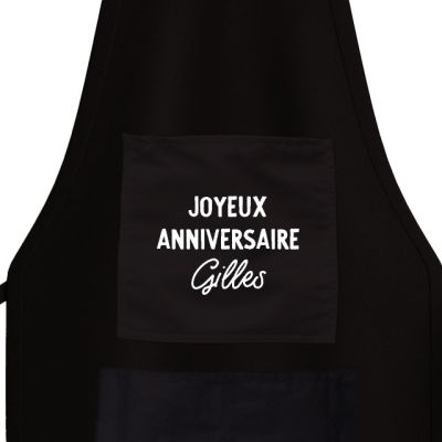 Tablier de cuisine personnalisé pour un Gilles