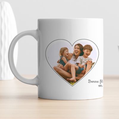 Mug personnalisé - Coeur Photo
