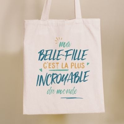 Tote bag personnalisé - Belle-Fille la plus...