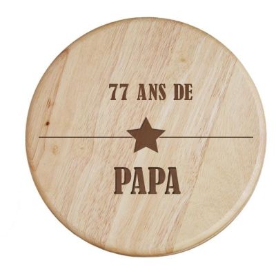 Set à fromage prénom papa 77 ans