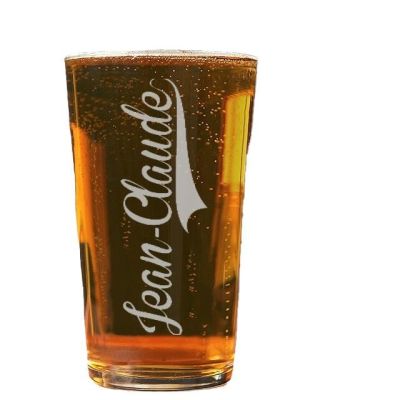 Verre à bière pinte personnalisé pour un Jean-Claude