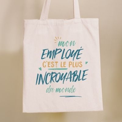 Tote bag personnalisé - Employé le plus...