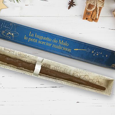 Baguette de sorcier personnalisée en chocolat