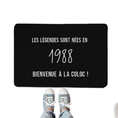Paillasson message année 1988