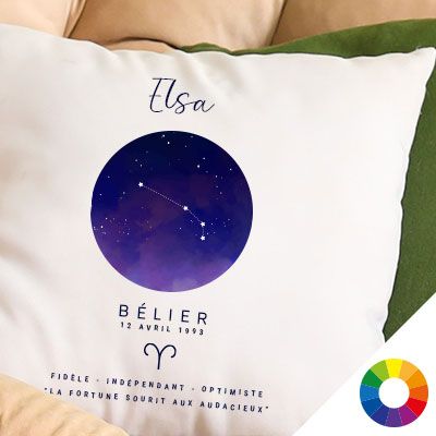 Coussin personnalisé Constellation - Bélier