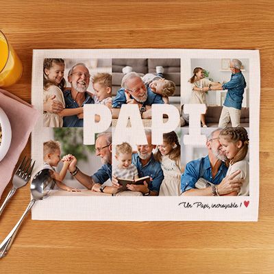 Set de table personnalisé - Multi photos famille