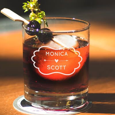 Verre apéro personnalisé - Prénoms Couple