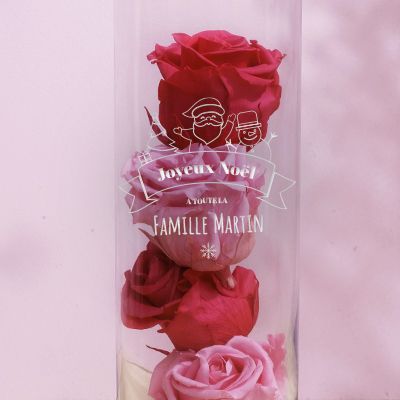 Vase personnalisé cylindrique - Noël