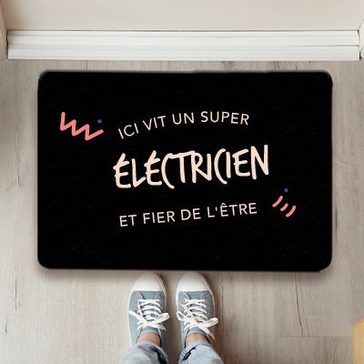 Paillasson personnalisé - Eléctricien