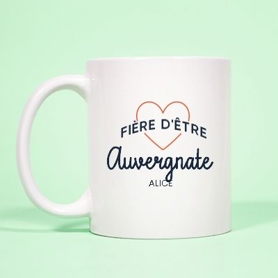Mug personnalisé - Fière d'être Auvergnate