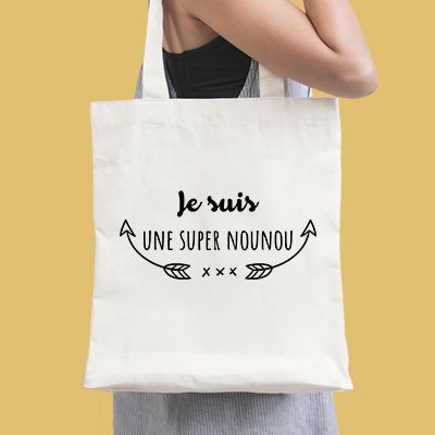 Tote bag Personnalisable - Je suis super - 100% coton naturel