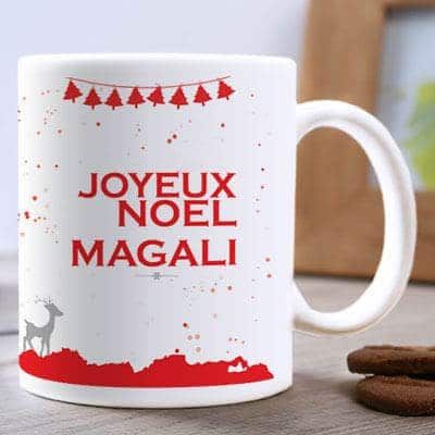 Mug personnalisé Noël - Message