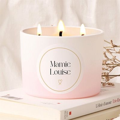 Grande bougie personnalisée - Prénom