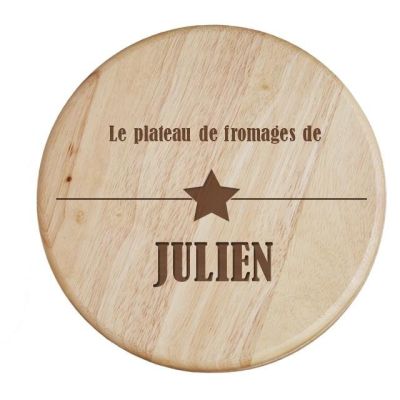 Set à fromage personnalisé pour un Julien
