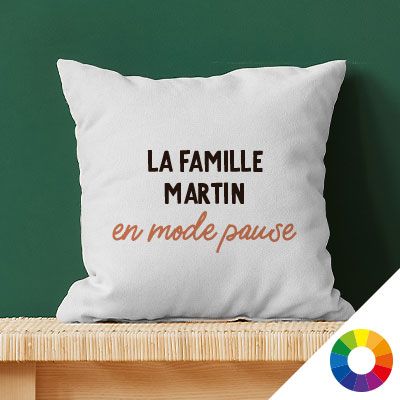 Coussin personnalisé - Message