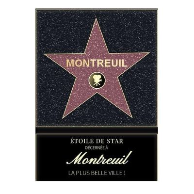 Affiche etoile de star personnalisé Montreuil