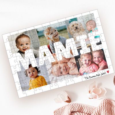 Puzzle personnalisé - Multi photos famille - 96 pièces