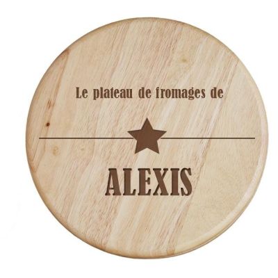 Set à fromage personnalisé pour un Alexis