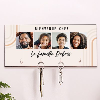 Porte clés mural personnalisé - Photos
