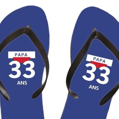 Tongs pastis  papa 33 ans