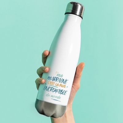 Gourde isotherme personnalisée - Marraine la plus...