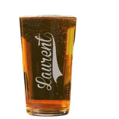 Verre à bière pinte personnalisé pour un Laurent