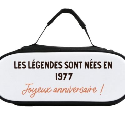 sacoche de pétanque message générique homme né en 1977