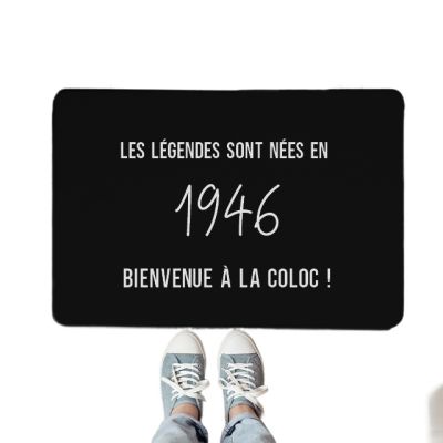 paillasson message homme né en 1946
