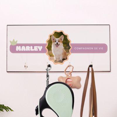 Porte-laisse mural personnalisé - Pet Lovers Club