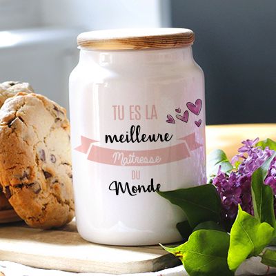 Pot à biscuits personnalisé - Meilleure du Monde