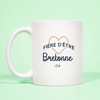 Mug personnalisé - Fière d'être Bretonne