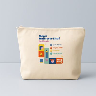 Trousse en coton personnalisée - Bilan de l'année