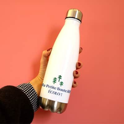 Gourde isotherme en inox personnalisable - Arbre