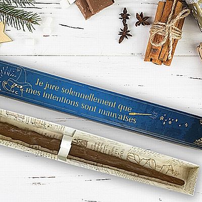 Baguette de sorcier personnalisée en chocolat