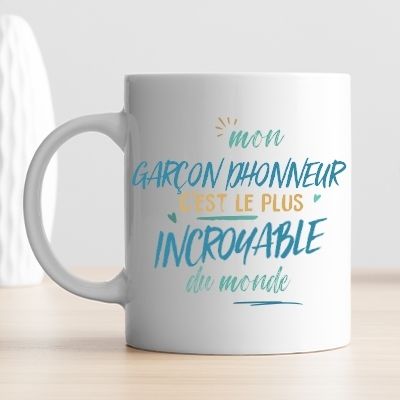 Mug personnalisé : Garçon d'honneur le plus...