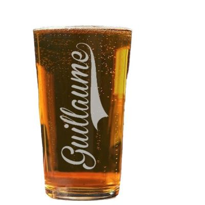 Verre à bière pinte personnalisé pour un Guillaume