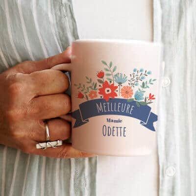 Mug personnalisé - Mamie Fleurie