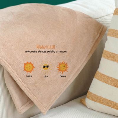 Plaid personnalisé - Famille soleils