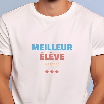 Tee shirt personnalisé homme - Meilleur Élève