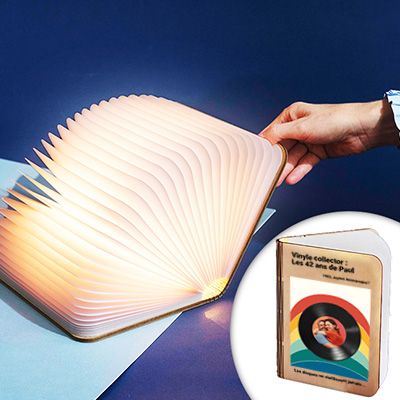Lampe livre lumineux personnalisé - Retro Vibes