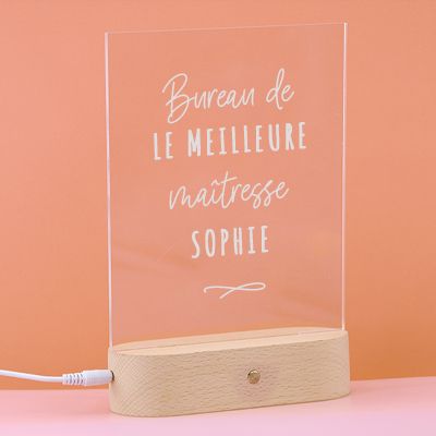 Lampe 3D personnalisée - Message