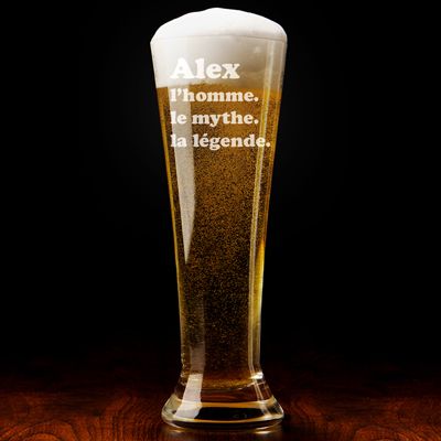 Verre à bière personnalisé flûte - Légende